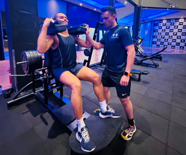 Treino de recuperação em lesão